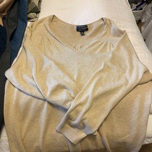 Land's End Cream Pullover Sweater